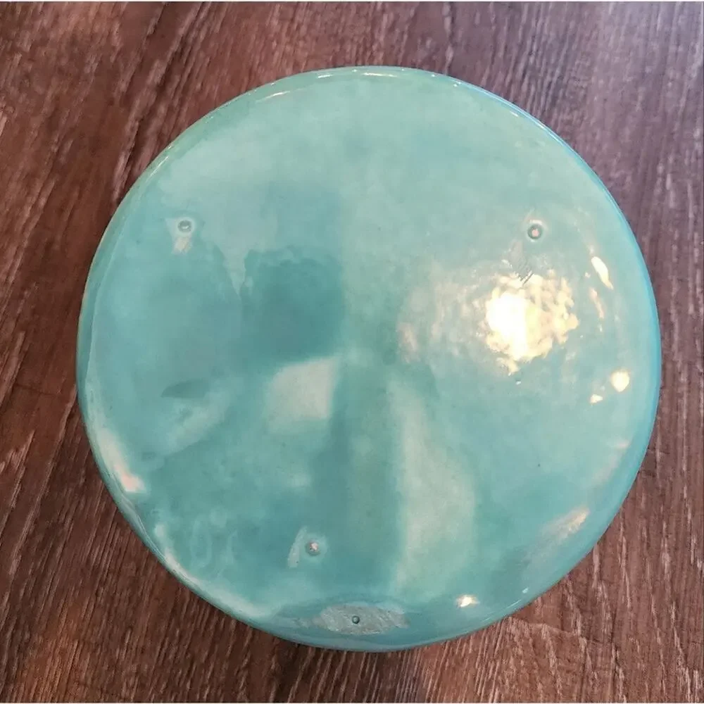 Jaska‎ of California Cascade Ware Blue with Brown Drip Vintage Pitcher